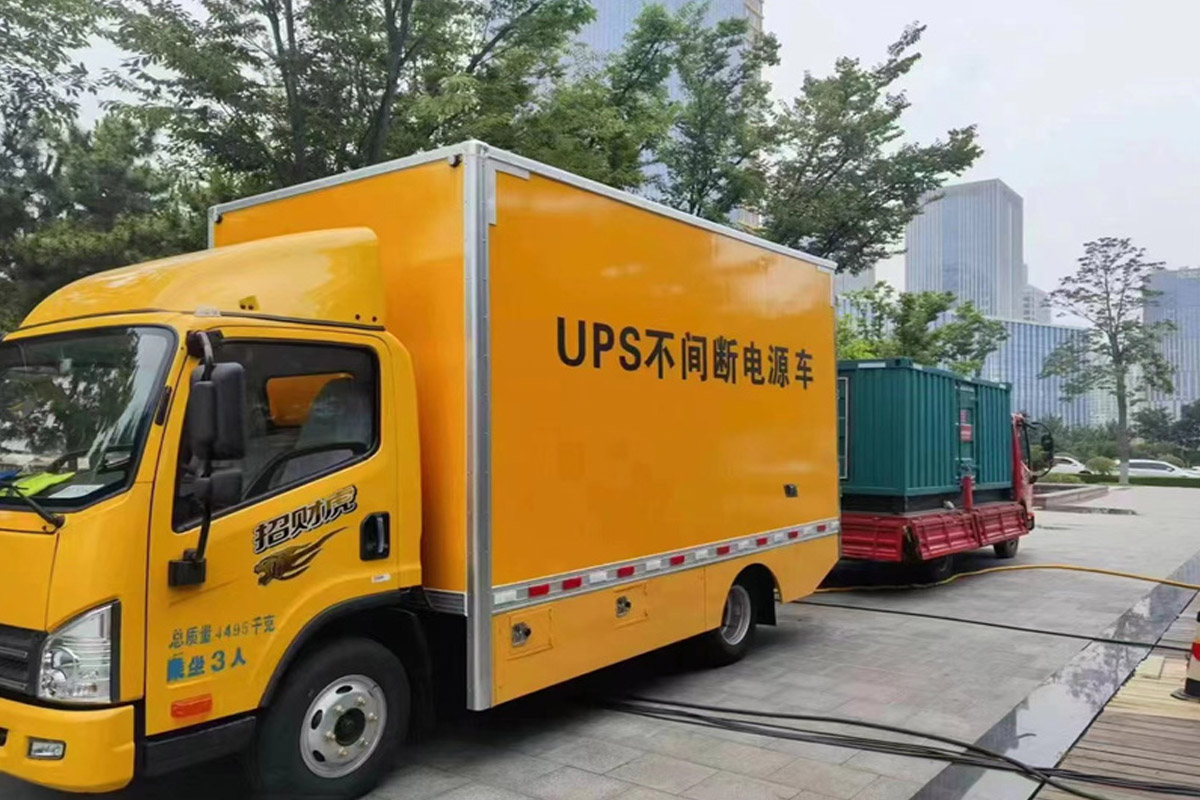 衢江发电机租赁施工现场