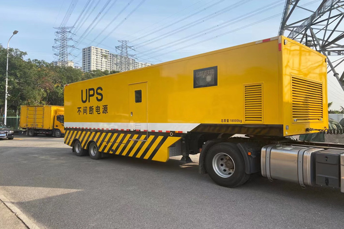 衢江发电机租赁施工现场