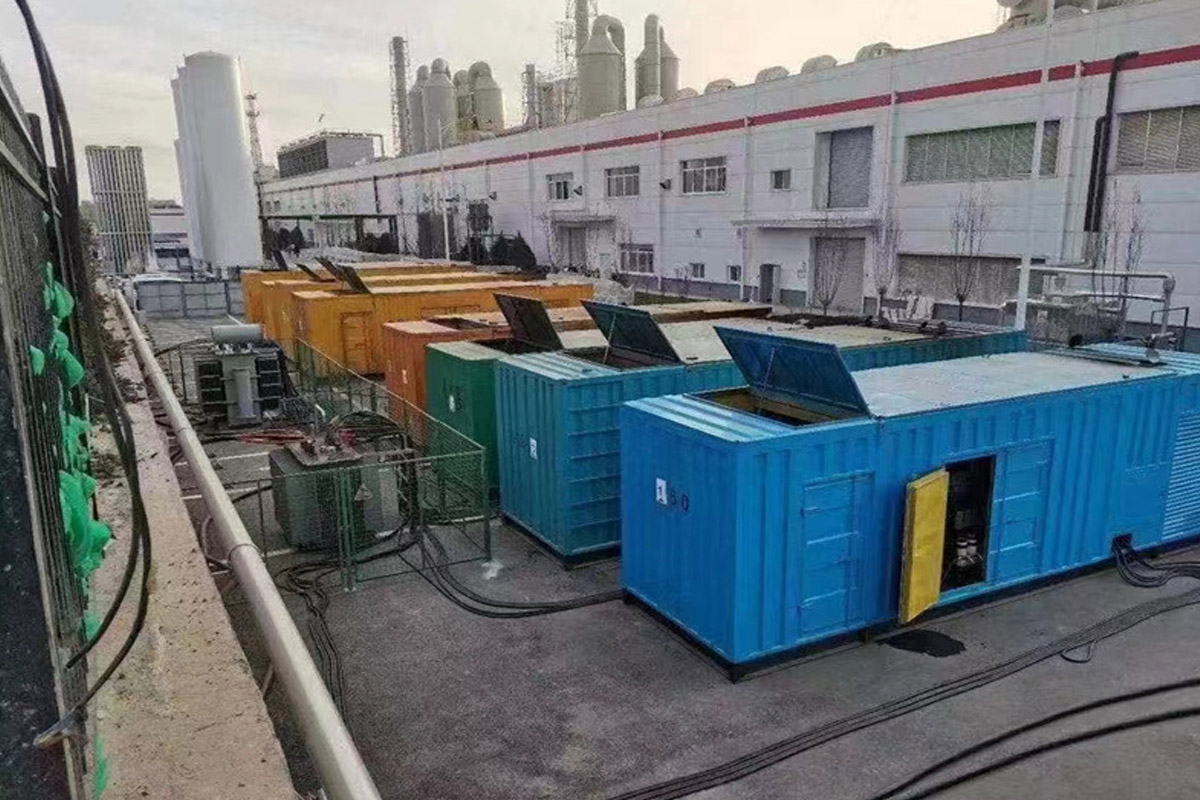 衢江发电机租赁施工现场