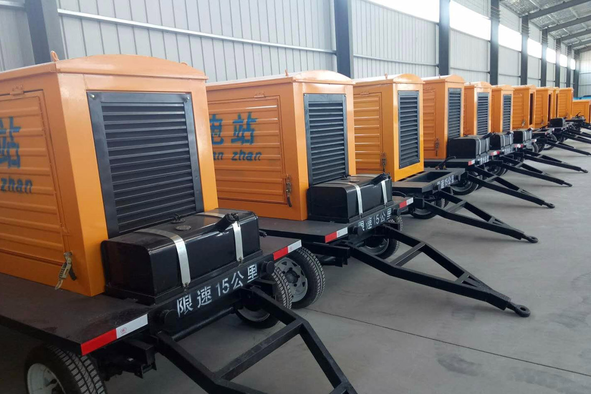 衢江发电机租赁施工现场